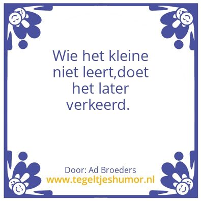 Tegeltje: Wijsheid als een koe.