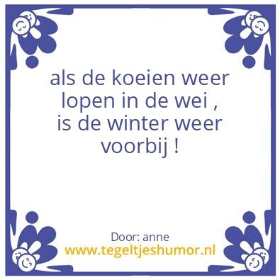 Tegeltje: koeien