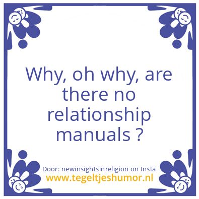 Tegeltje: Why, oh why,