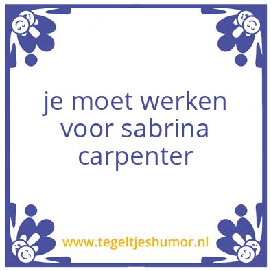 Tegeltje: amuseer beer