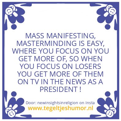 Tegeltje: it is easy to be a loser.