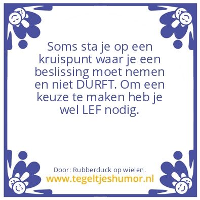 Tegeltje: LEF.