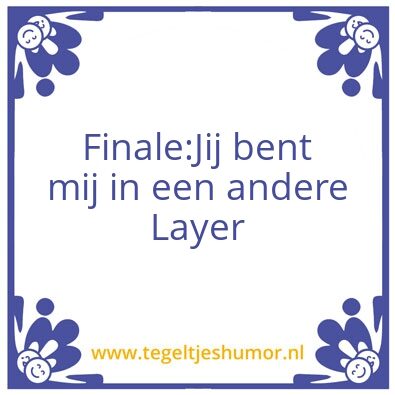 Tegeltje: Bla