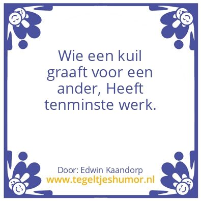 Tegeltje: Werk