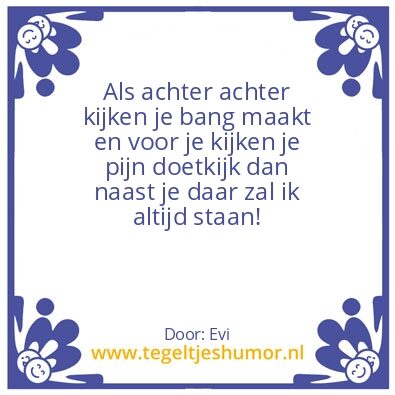 Tegeltje: …