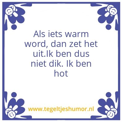 Tegeltje: Ik