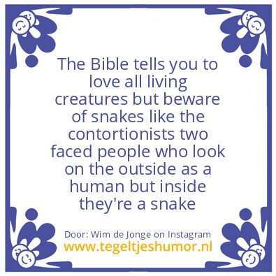 Tegeltje: contortionists