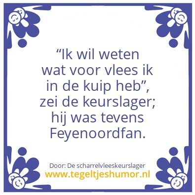 Tegeltje: Kwaliteitskotelet.