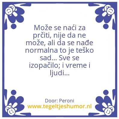 Tegeltje: Å½ivot