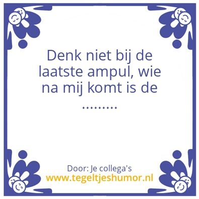 Tegeltje: .