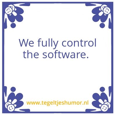 Tegeltje: Software
