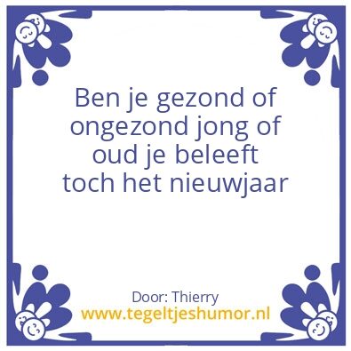Tegeltje: Nieuwjaar
