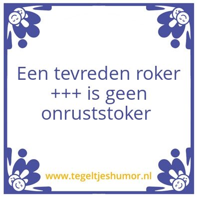Tegeltje: Gedoogbeleid