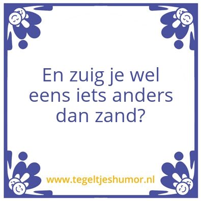 Tegeltje: Zandzuiger