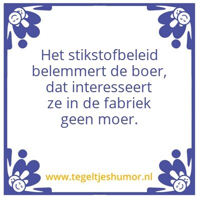 Tegeltje: Stikstof