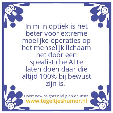 Tegeltje: closed AI