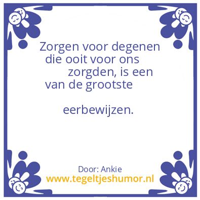 Tegeltje: Zorg