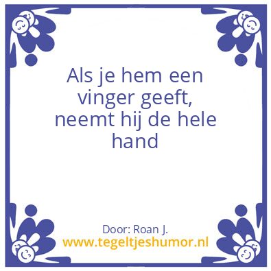 Tegeltje: Roan