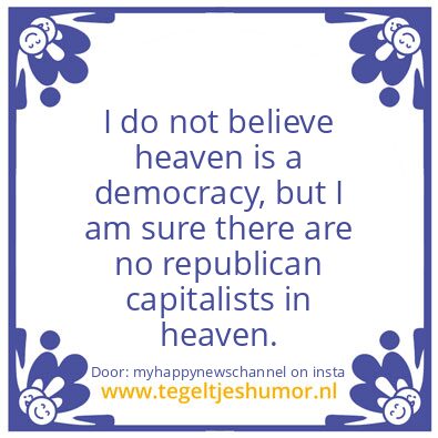 Tegeltje: republican capitalists