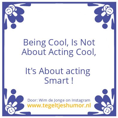Tegeltje: great business man / woman