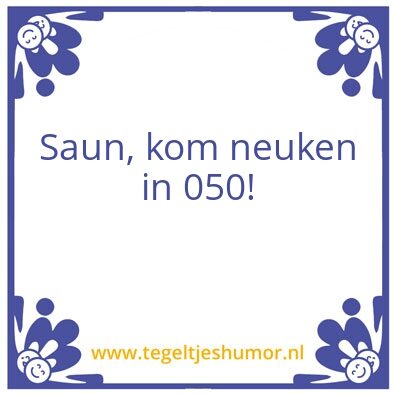 Tegeltje: Sean
