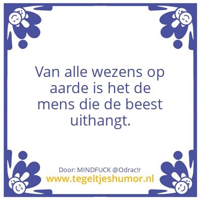 Tegeltje: Beesten