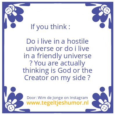 Tegeltje: If you think :