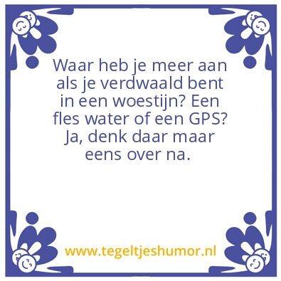 Tegeltje: Woestijn