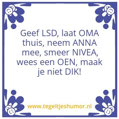 Tegeltje: Een goed gesprek