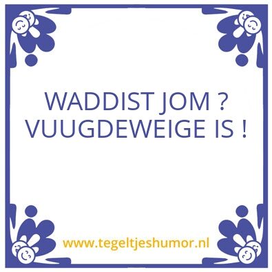 Tegeltje: JOM