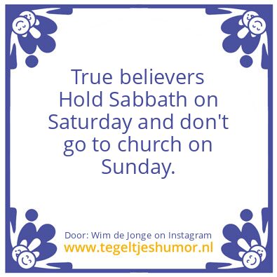 Tegeltje: True believers