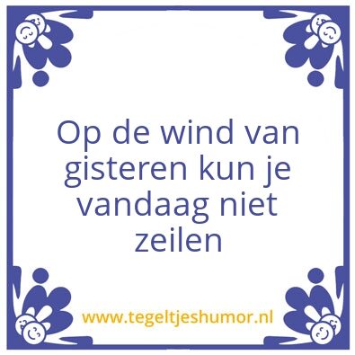 Tegeltje: wind