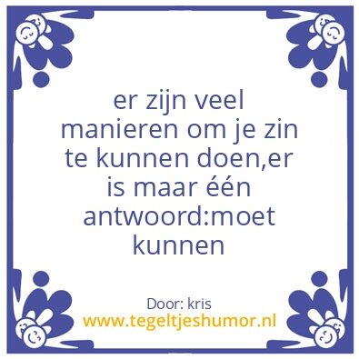 Tegeltje: ikke