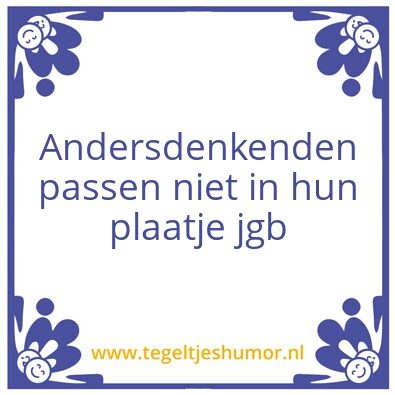 Tegeltje: anders