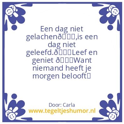 Tegeltje: Leef