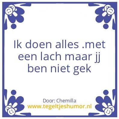 Tegeltje: Iklaatmenietleven