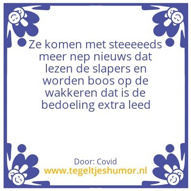 Tegeltje: Leed