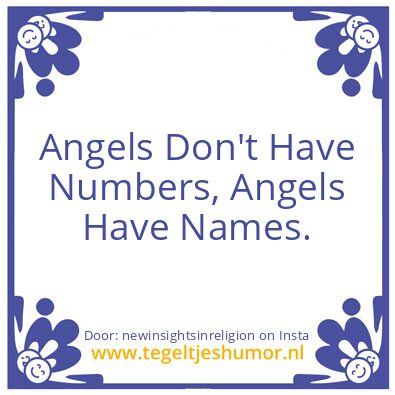 Tegeltje: Angel Numbers ?