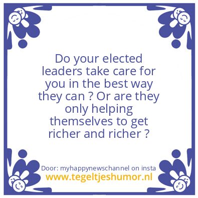 Tegeltje: Your Elected Leaders..