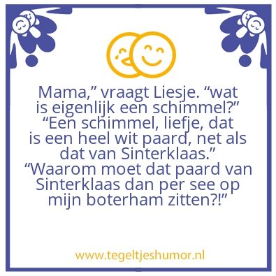Tegeltje: mijn schimmel