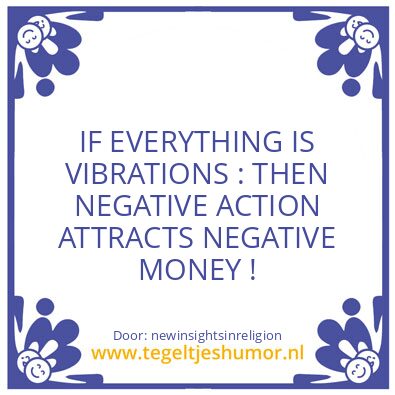 Tegeltje: Nothing is for free
