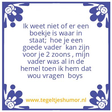 Tegeltje: Jethro jules kos