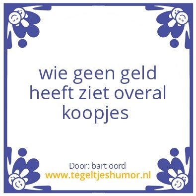 Tegeltje: waarheid