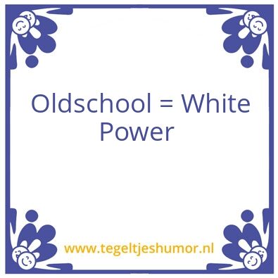 Tegeltje: Oude school