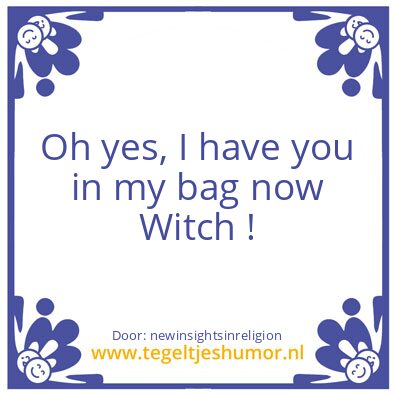 Tegeltje: Bag