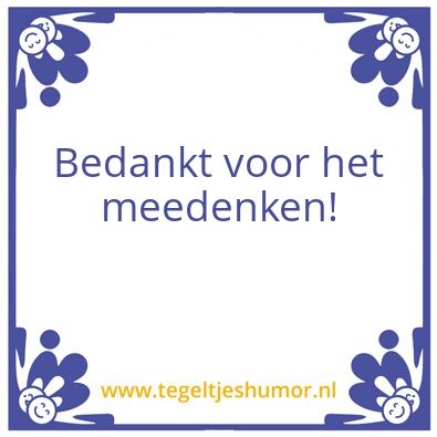 Tegeltje: wijsheid