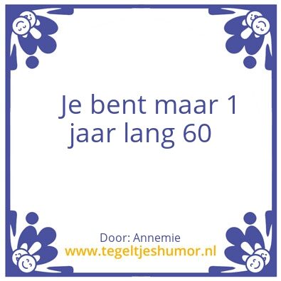 Tegeltje: Geniet!