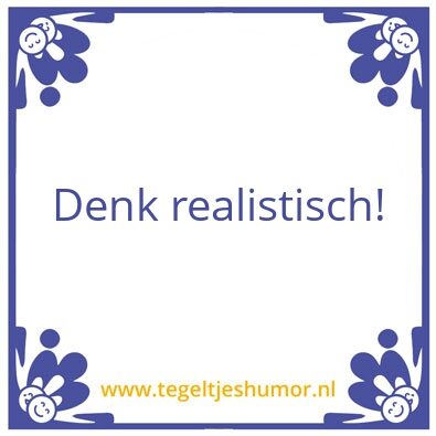 Tegeltje: !