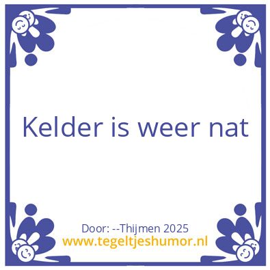 Tegeltje: Overdracht Boe