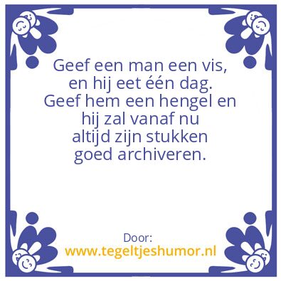 Tegeltje: Tegeltje